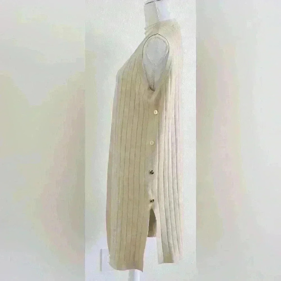 NEW! Calligraphie Women’s Open Front Longline Vest. Size Medium. - Picture 3 of 10